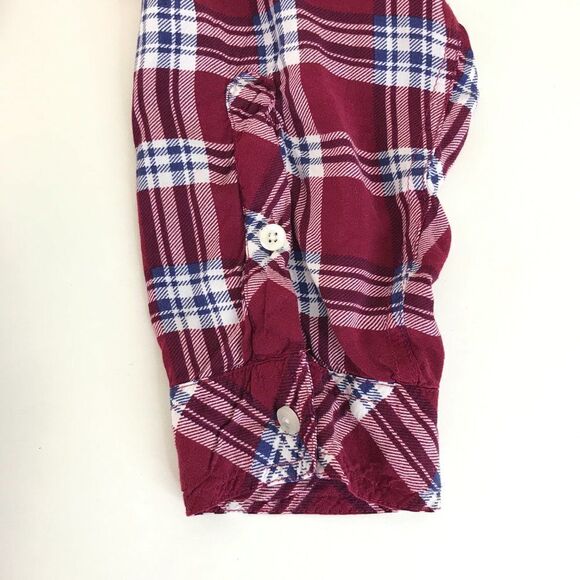 Torrid Button-Front Plaid Camp Shirt Women's Plus Size 2/2X Casual Rayon - Picture 5 of 11